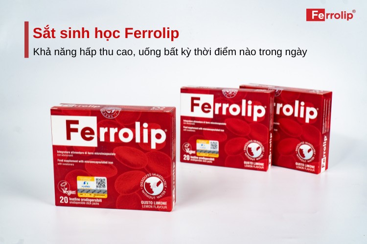 sắt ferrolip uống lúc nào cũng được