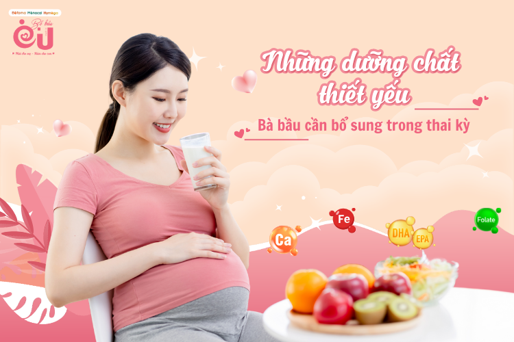 Những dưỡng chất thiết yếu bà bầu cần bổ sung cho thai kỳ khỏe mạnh