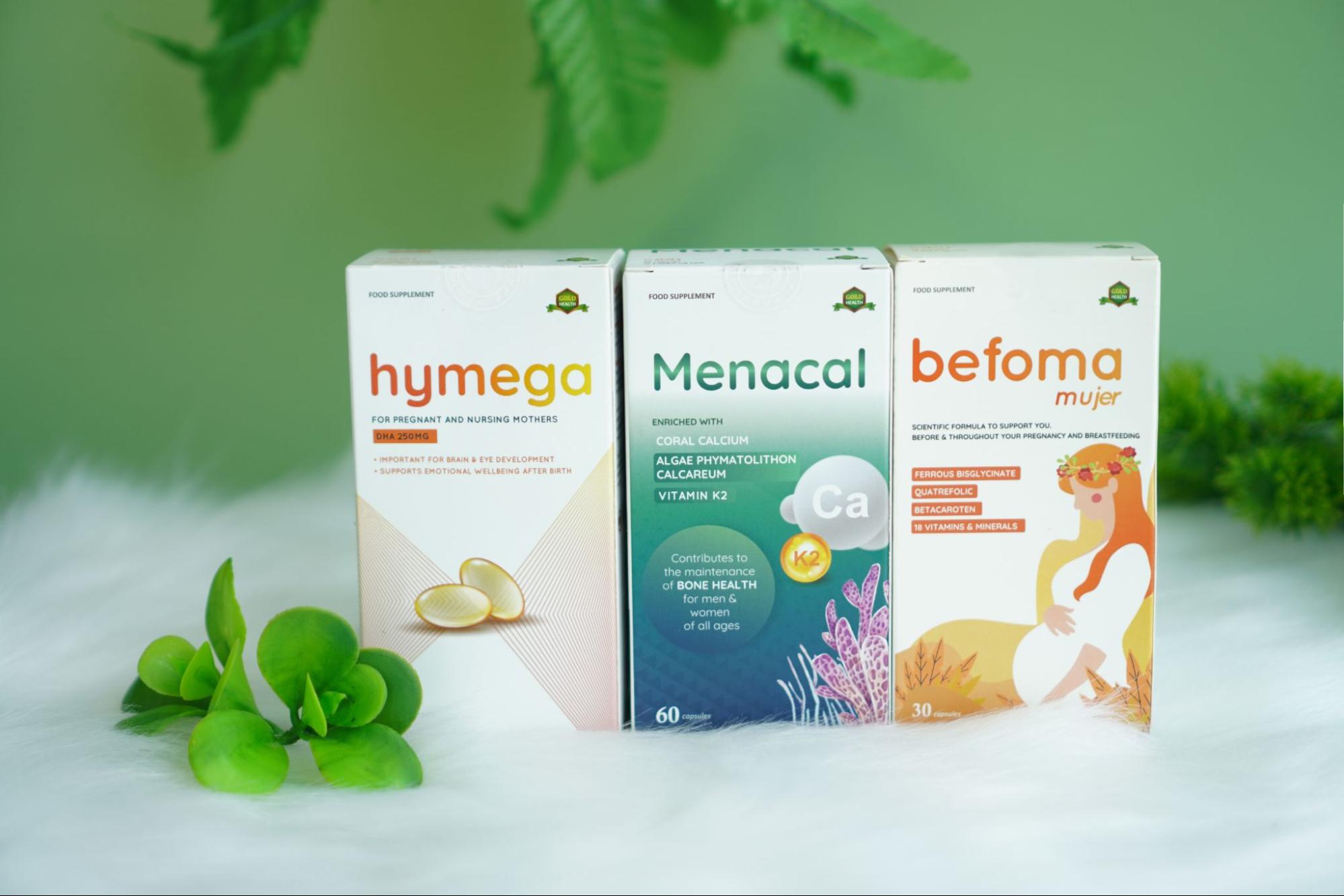 Bộ 3 bổ bầu EU Aplicaps - Menacal, Hymega và Befoma