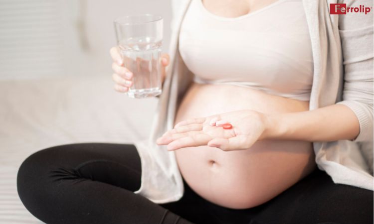 bầu uống sắt buổi tối được không