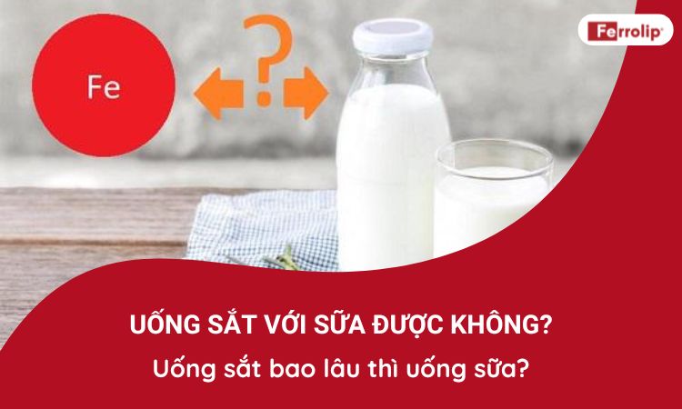 Uống sắt với sữa được không? Uống sắt bao lâu thì uống sữa?