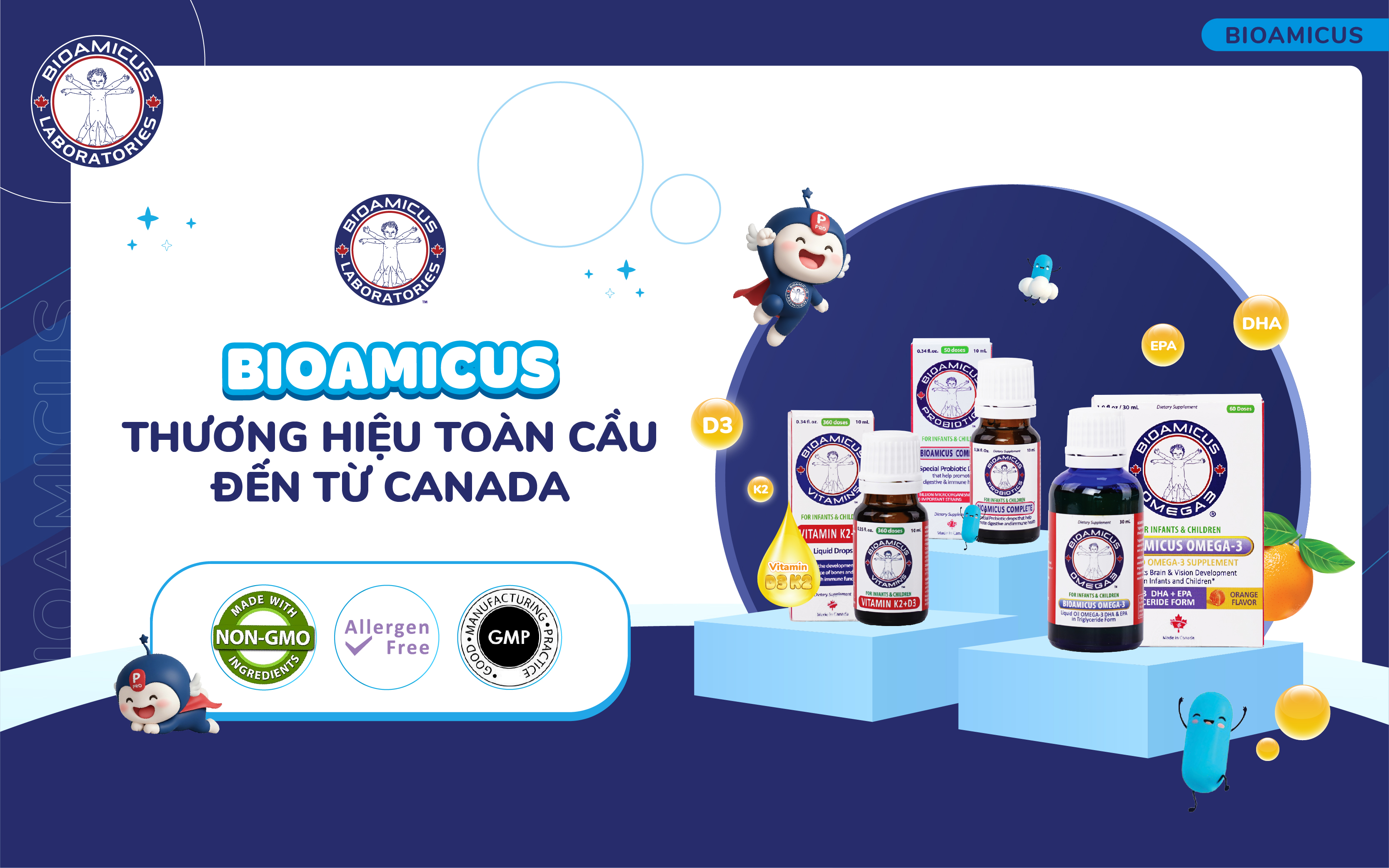 BioAmicus là thương hiệu toàn cầu từ Canada