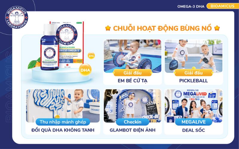chuỗi hoạt động tại Festival DHA kh&ocirc;ng tanh 2026