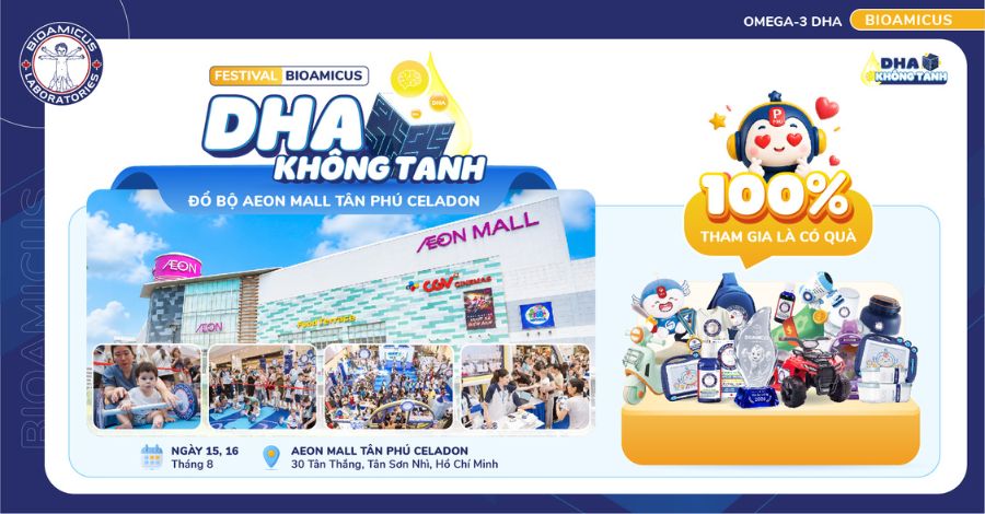 Festival BioAmicus DHA không tanh chính thức goi tên TP Hồ Chí Minh