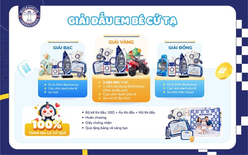 Cuộc thi Em b&eacute; cử tạ với nhiều phần qu&agrave; khủng&nbsp;